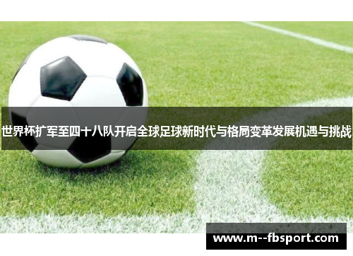世界杯扩军至四十八队开启全球足球新时代与格局变革发展机遇与挑战